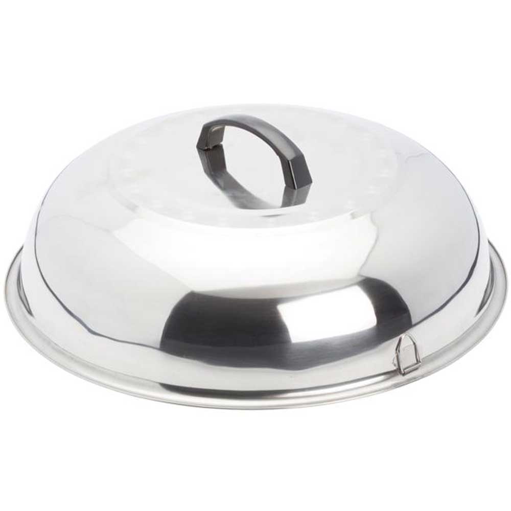 Winco Stainless Steel Mirror Finish Wok Cover, 15 3/8 Inch Dia. X 4 Inch Height -- 12 Per Case