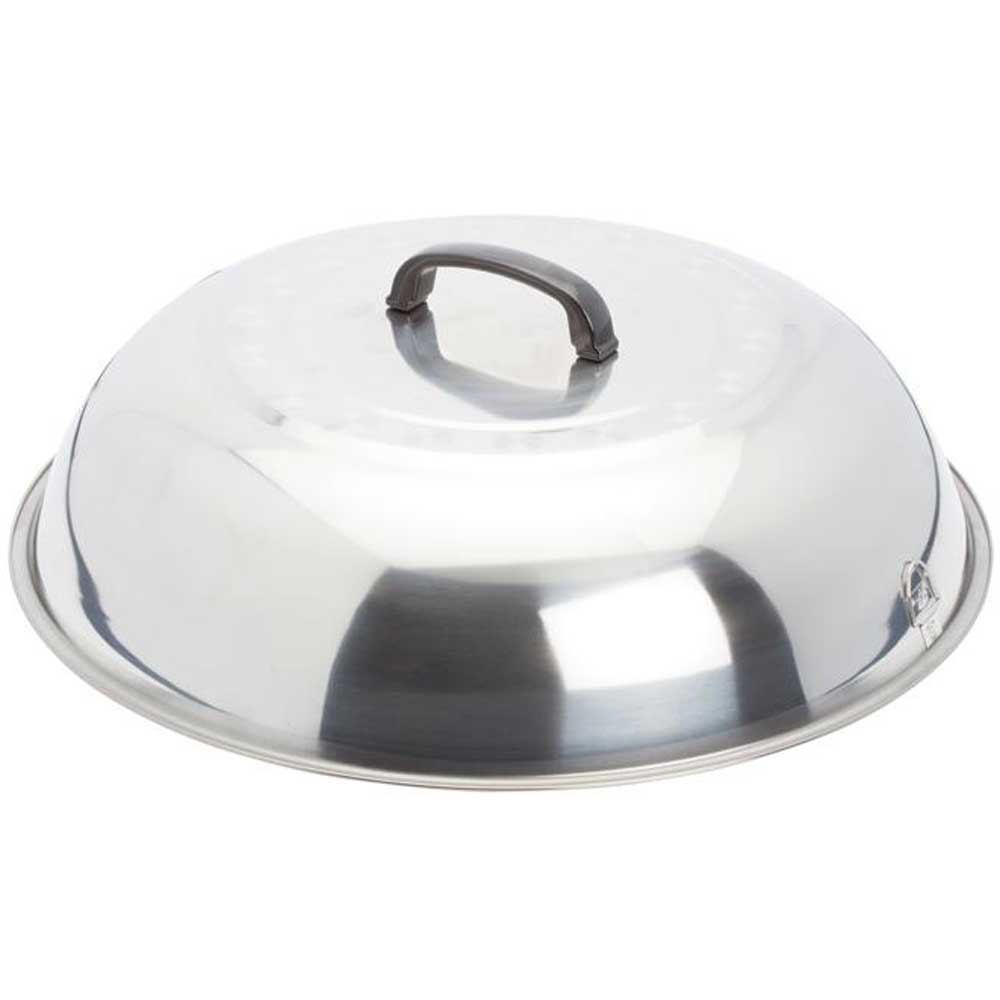 Winco Stainless Steel Mirror Finish Wok Cover, 17 3/4 Inch Dia. X 4.25 Inch Height -- 12 Per Case