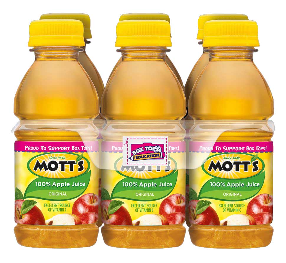 Motts 100 Percent Apple Juice, Fluid Ounce per pack --