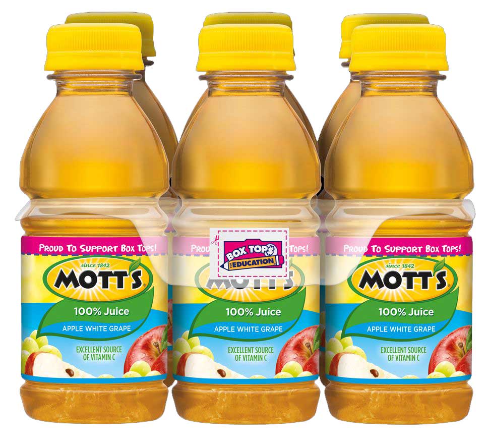 Motts 100 Percent Apple White Grape Juice, 8 Fluid Ounce  -- 24 per case