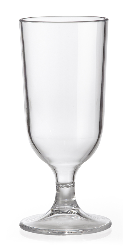Get Enterprises Inc Styrene Acrylonitrile Stemware Clear Goblet, 7 Inch Tall -- 24 Per Case