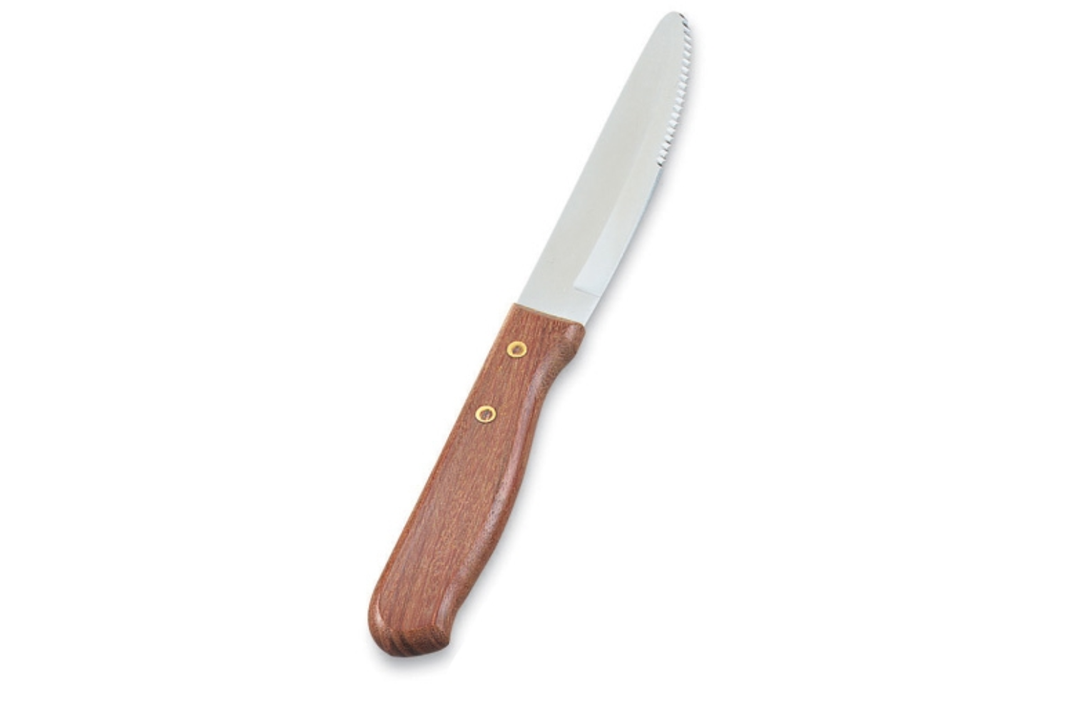 Vollrath Jumbo Riveted Steak Knife With Wood Handle, 5 Inch -- 12 Per Case