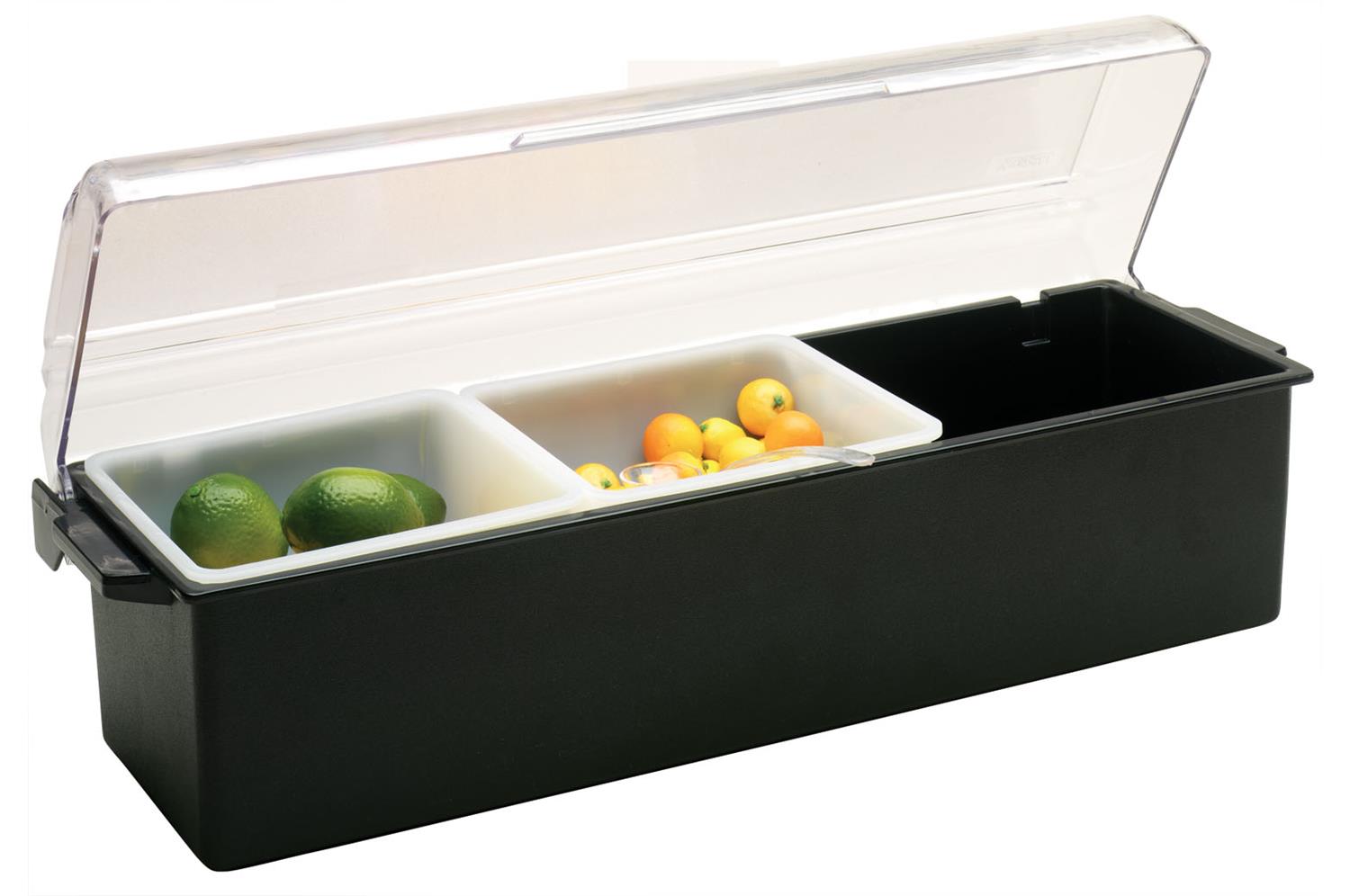Traex Plastic Brown Dispenser Condiments With Standard Lid, 3 Quart