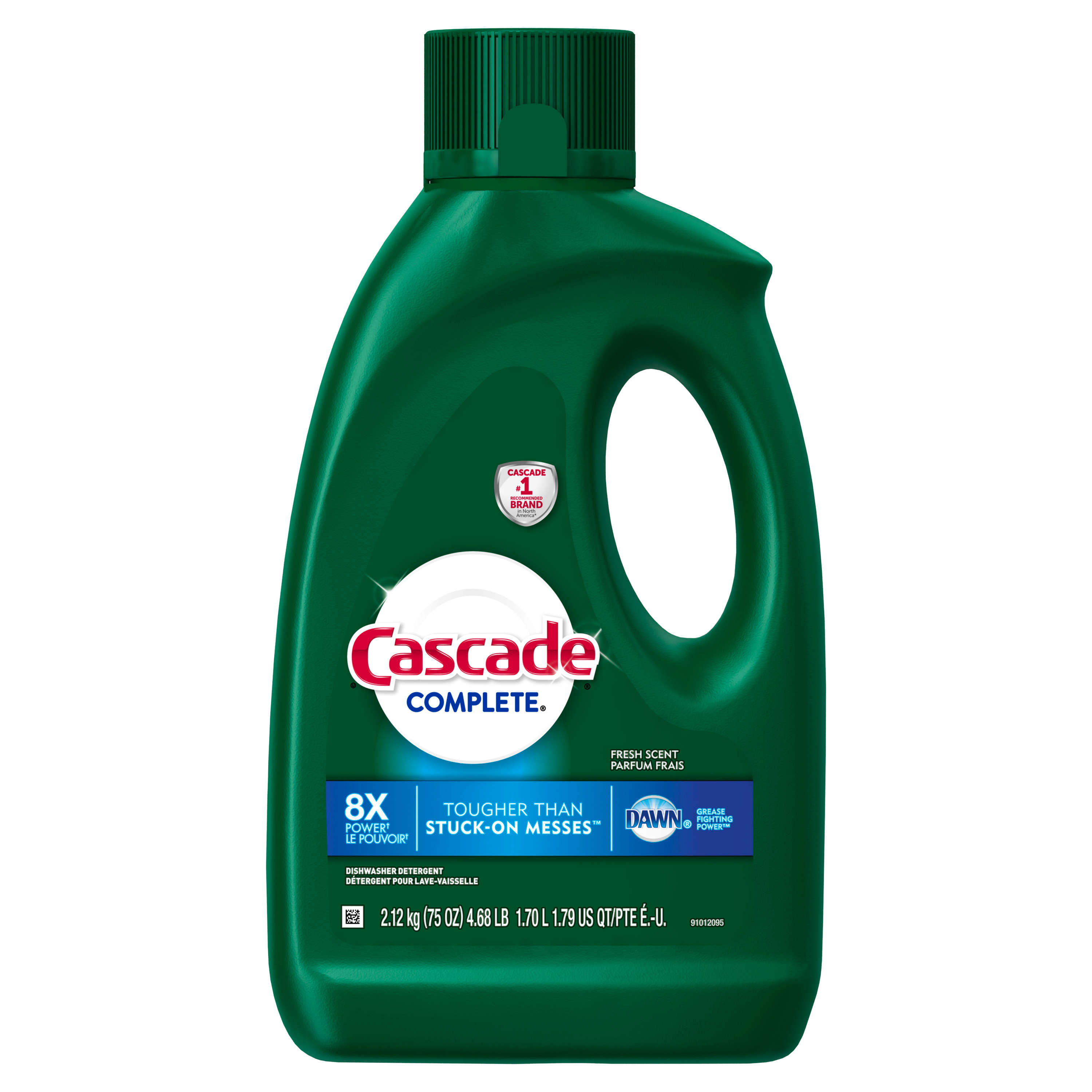 Cascade Complete Fresh Scent Dishwasher Detergent Gel, 75 Ounce -- 6 Per Case