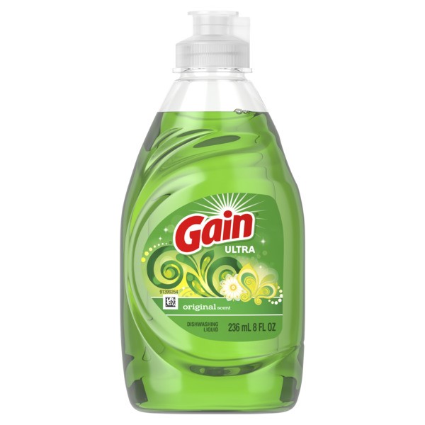 Gain Original Scent Ultra Dishwashing Liquid, 8 Fluid Ounce -- 12 Per Case