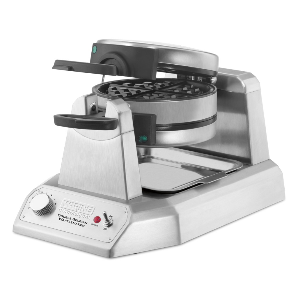 Waring Commercial Heavy Duty Double Vertical Belgian Waffle Maker, 120 Volts