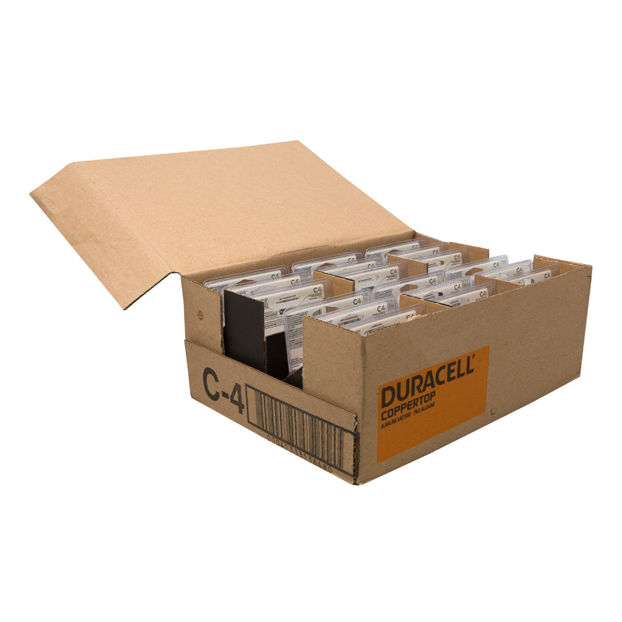 Duracell Coppertop Colored Alkaline Battery, 4 Count -- 18 Per Case