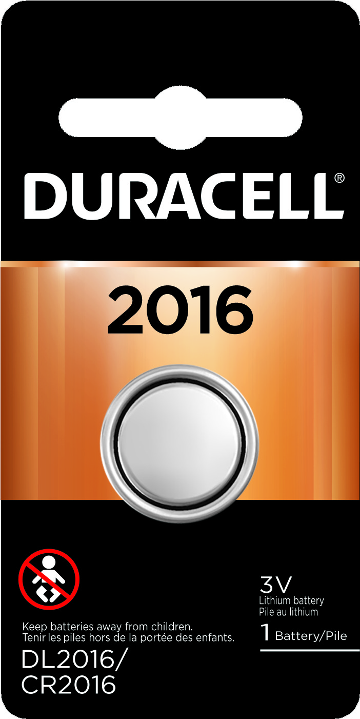 Duracell 2016 Lithium Coin Battery -- 36 Per Case