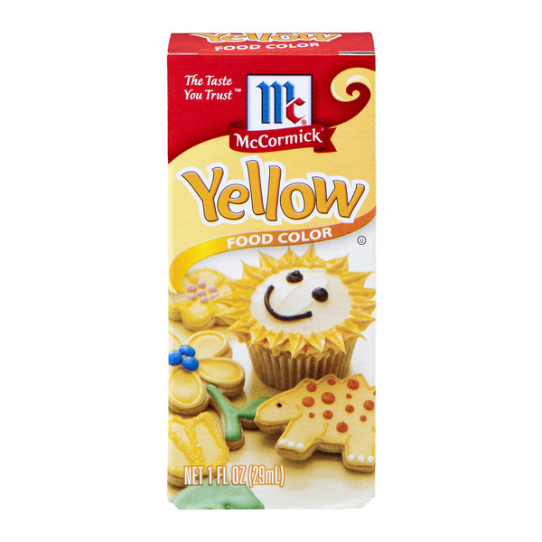 Mccormick Yellow Food Color, 1 Fluid Ounce -- 72 Per Case