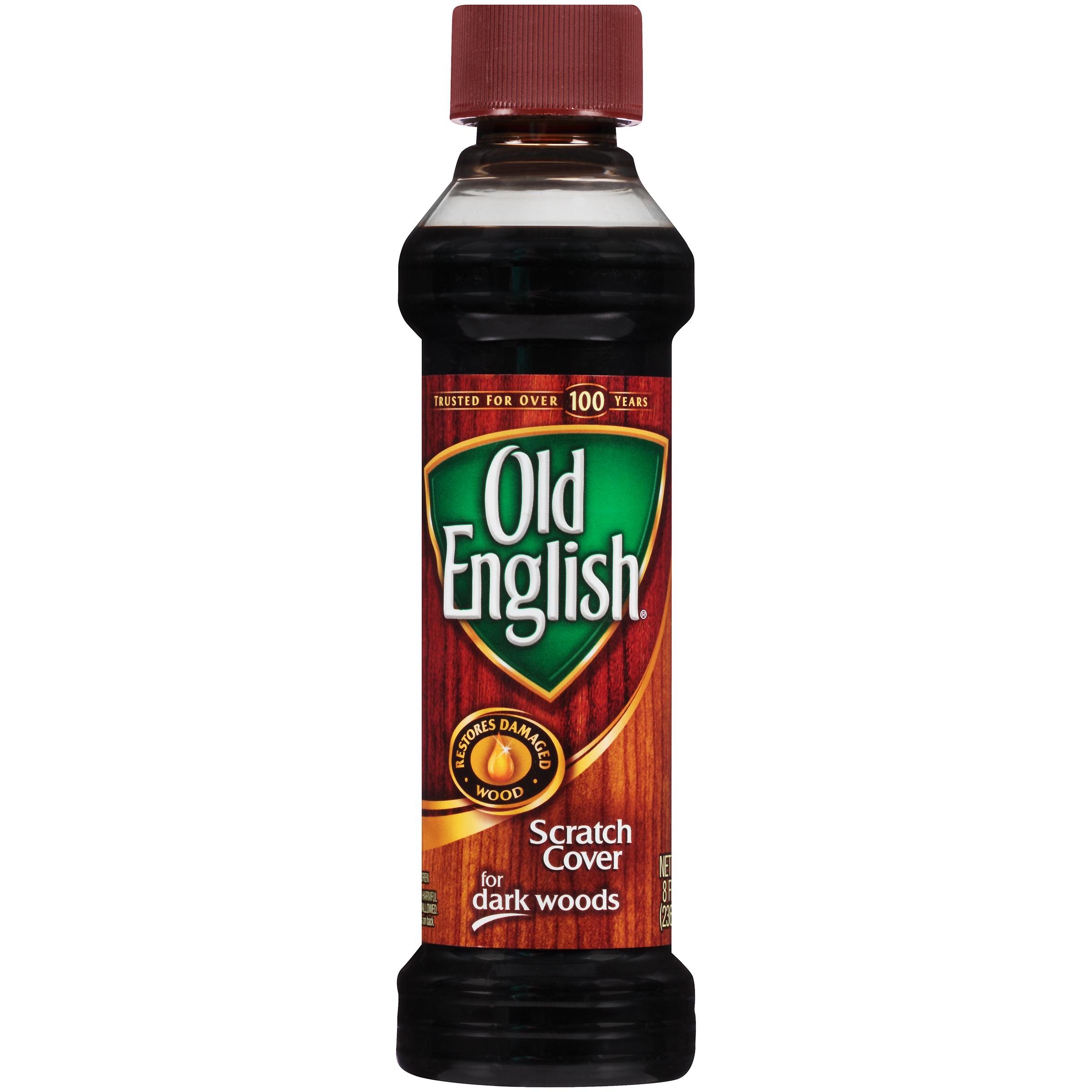 Old English Scratch Cover Only For Dark Wood Liquid, 8 Ounce -- 6 Per Case