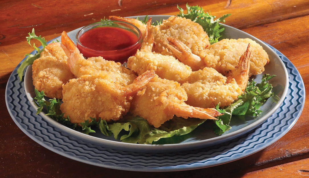 Bread Crumbs Frozen Breaded Shrimp In Air Fryer Oven Butterfly