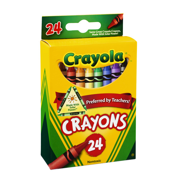 Crayola Crayons Prepacked Clipstrip, 24 Count -- 12 Per Case