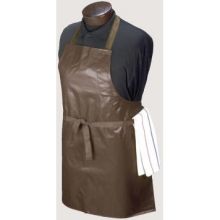 John Ritzenthaler Brown Regular Vinyl Bib Apron, 26 Inch Wide X 28 Inch Long -- 24 Per Case