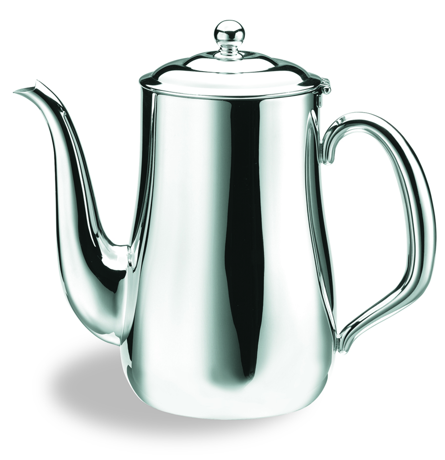 Walco Soprano Holloware Collection 18/10 Gooseneck Coffee Pot Without Base, 30 Ounce
