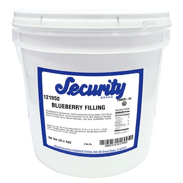 Security Blueberry Filling, 2 Gallon