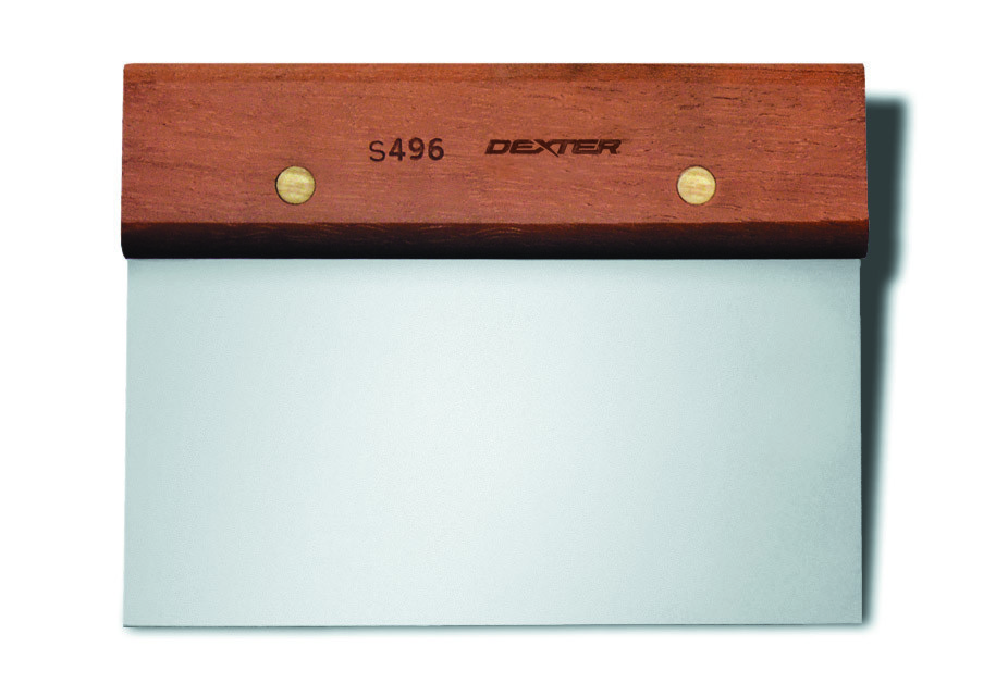 Dexter Russell Dough Cutter Scraper With Wood Handle, 6 X 3 Inch -- 12 Per Case