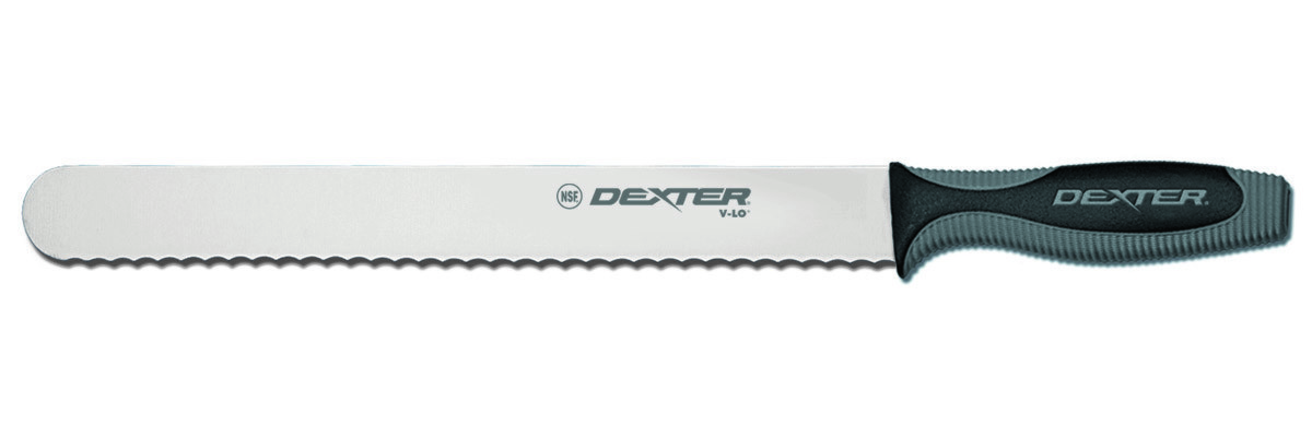 Dexter Russell V-lo Scalloped Roast Slicer, 12 Inch