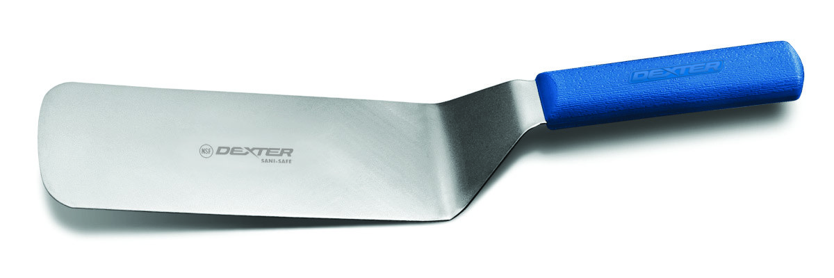 Dexter Russell Sani Safe Cake Turner With Blue Handle, 8 X 3 Inch -- 6 Per Case