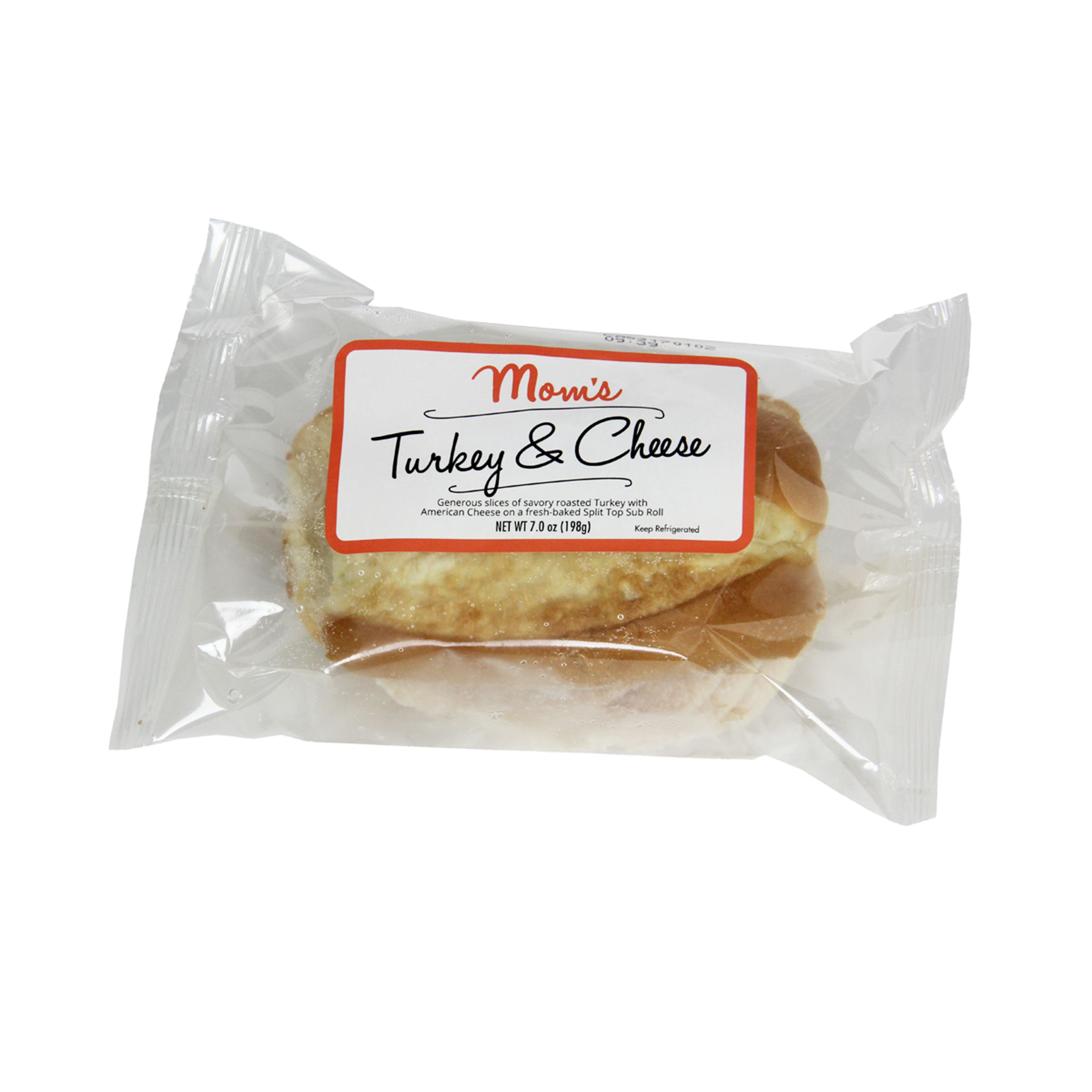 Moms Turkey And Cheese Sub, 6 Inch -- 12 Per Case