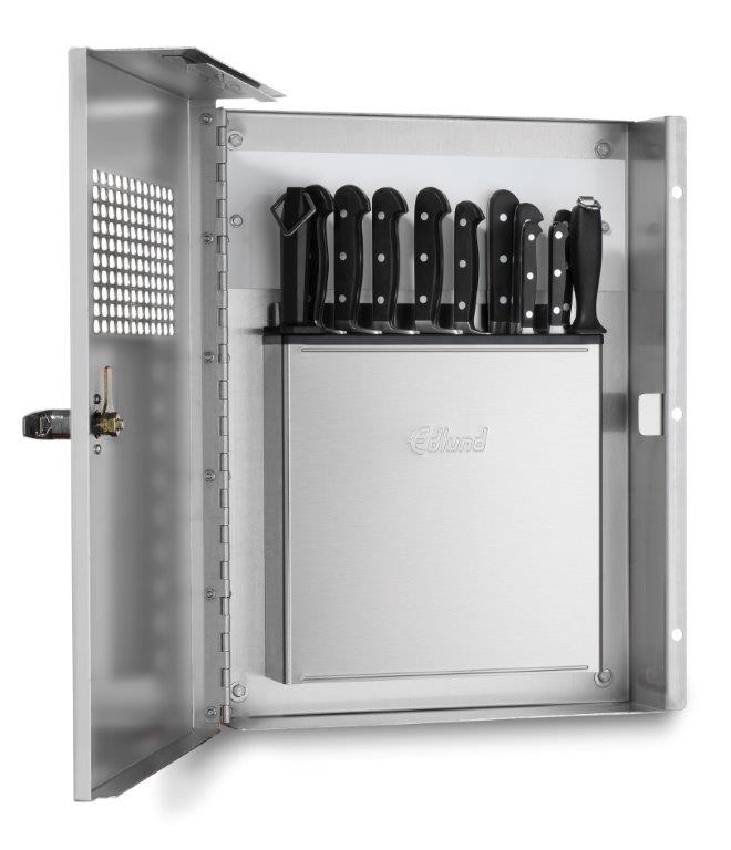 Edlund Locking Knife Cabinet With Keyed Locking Handle