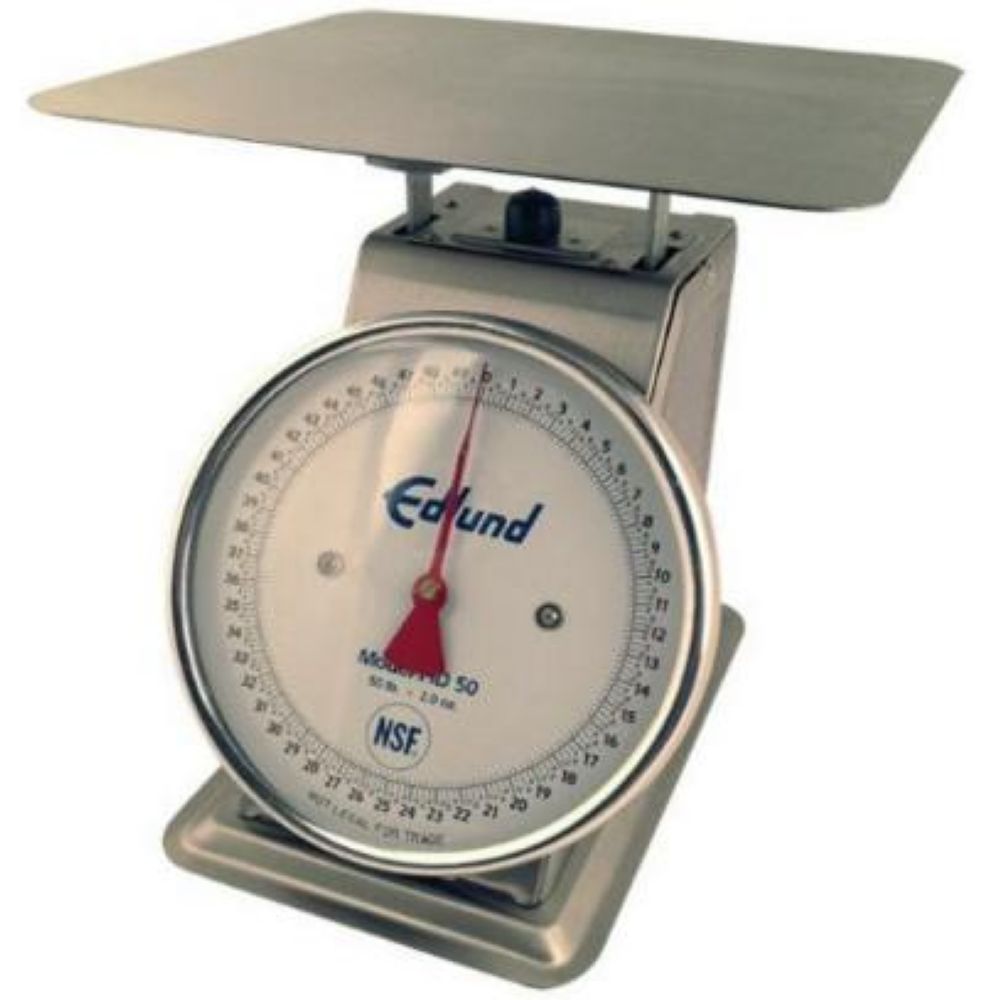 Edlund Heavy Duty Series Stainless Steel Receiving Scale, 50 Pound X 2 Ounce