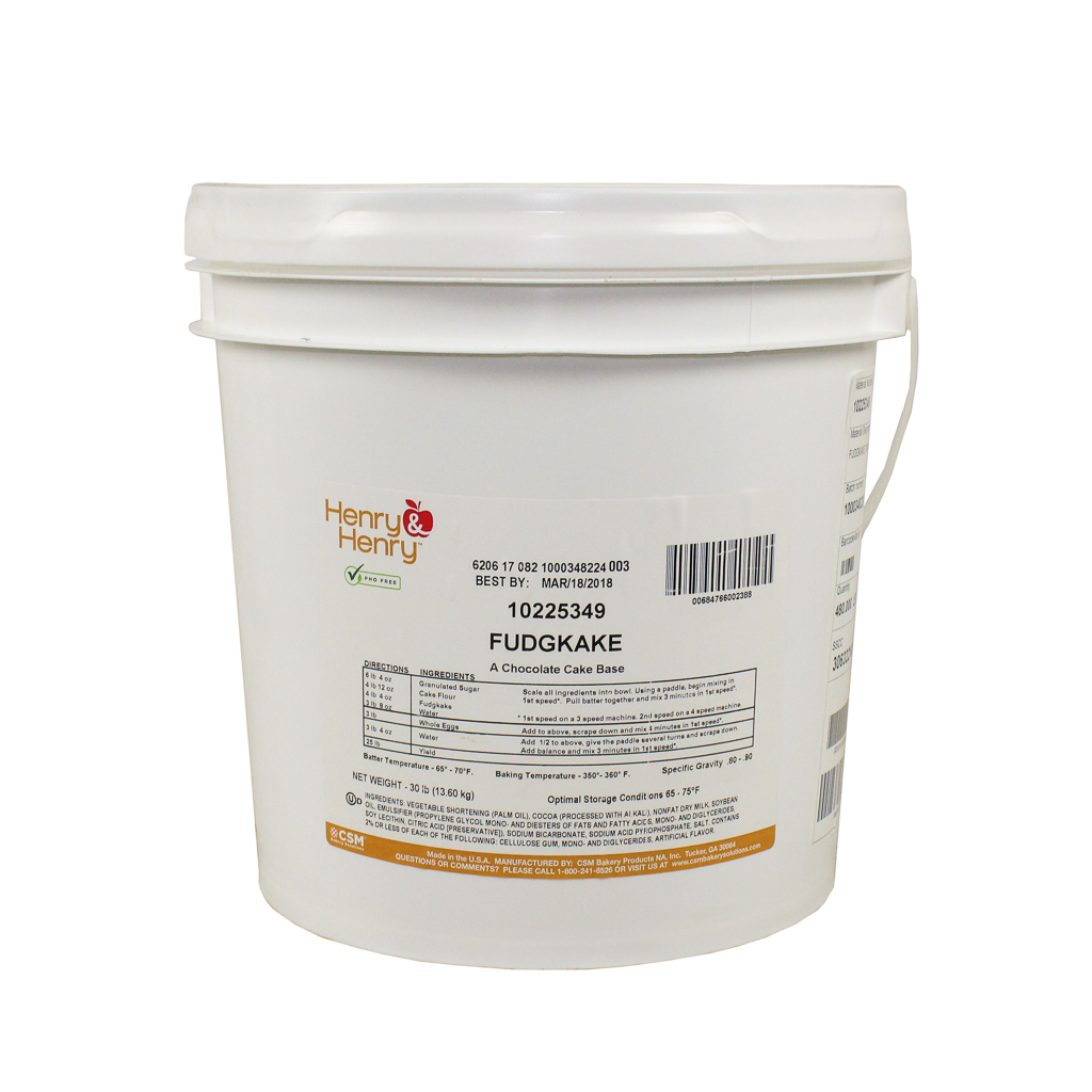 Henry and Henry Fudge Cake Mix, 30 Pound.