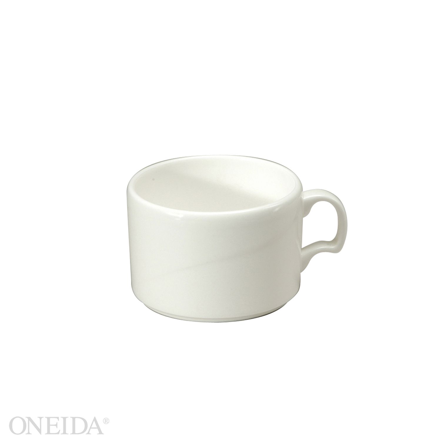 Oneida 4 Star Collection Oneida Eclipse Undecorated Stackable Bone Cup, 8 Ounce -- 36 Per Case