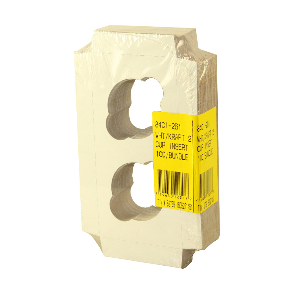 Boxit White 2 Cupcake Inserts, 7 .9375 x 3 .9375 x .875 inch -- 100 per ...