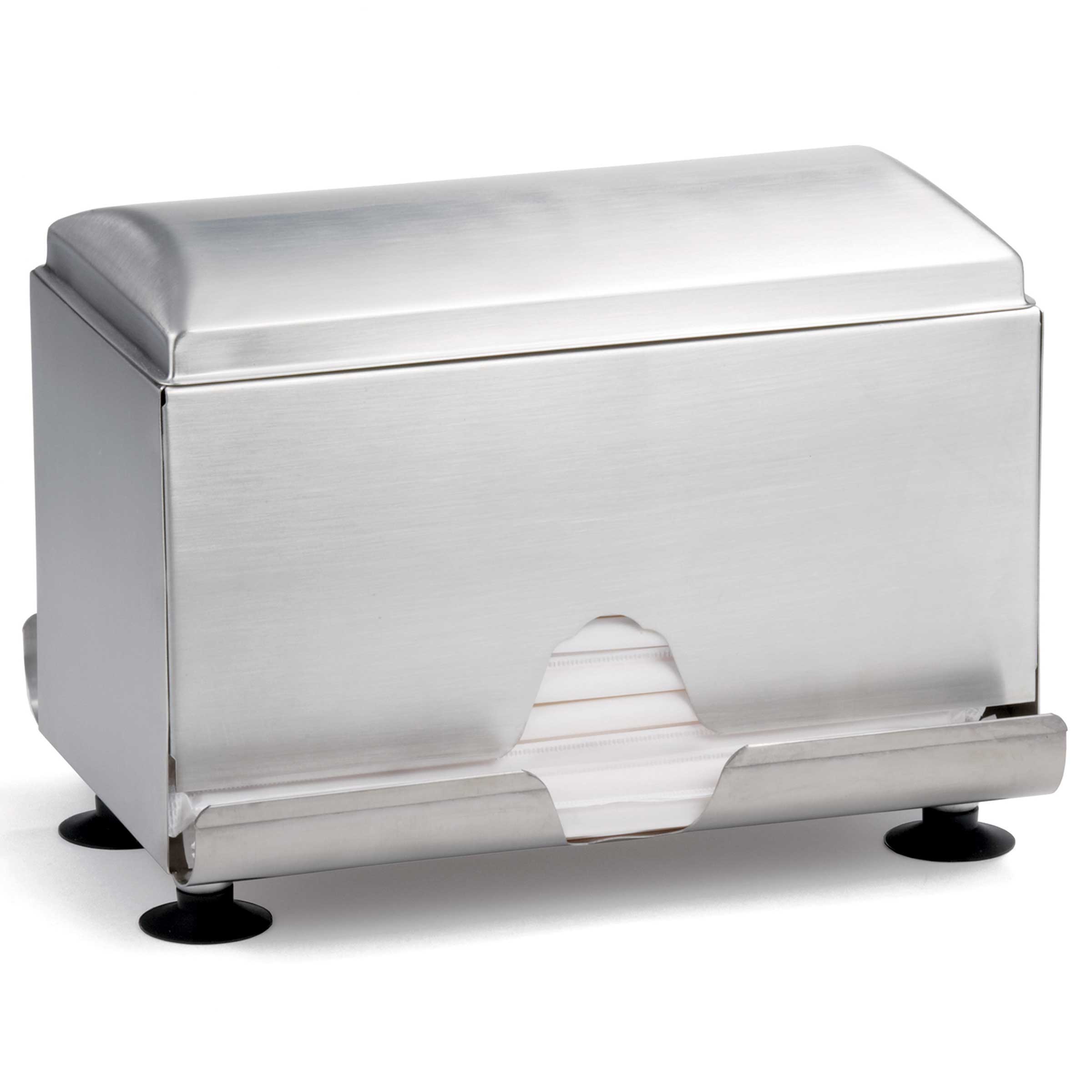 Tablecraft Stainless Steel Wrapped Two Sided Straw Dispenser, 9.625 X 7 X 7.25 Inch