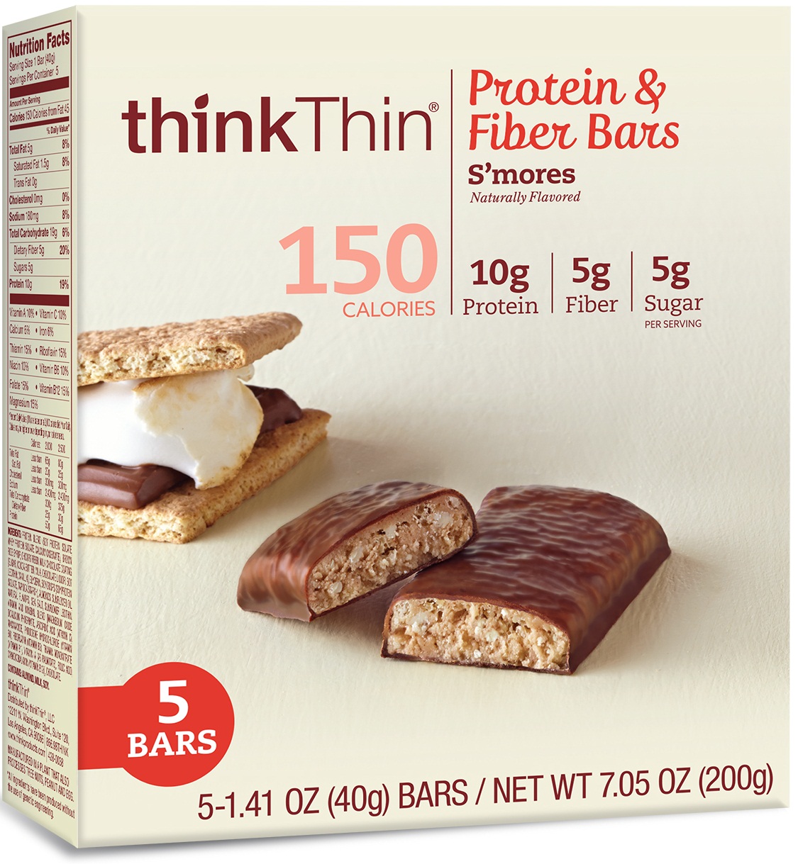Thinkthin Smores Protein and Fiber Bar Case | FoodServiceDirect
