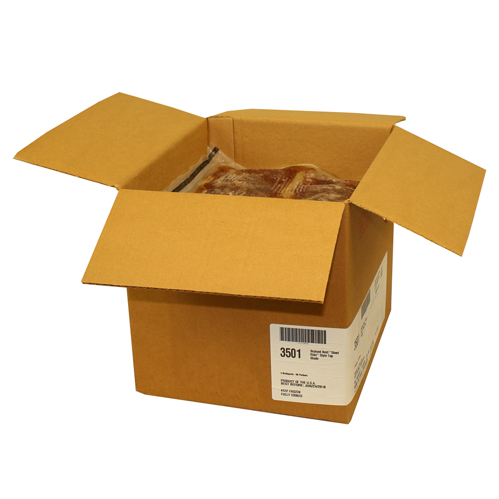 Cuisine Solutions Braised Beef Top Blade, 4 Ounce -- 60 per case.