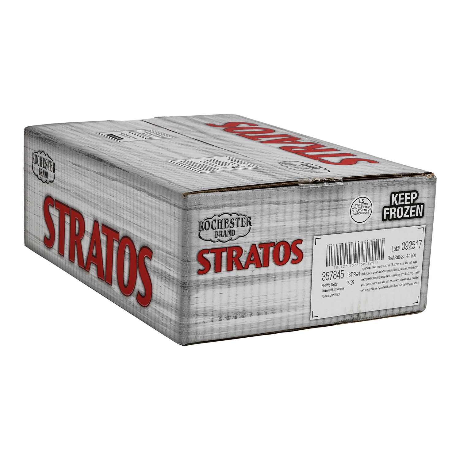 Stratos Daisy Beef Patty, 4 Ounce -- 60 Per Case