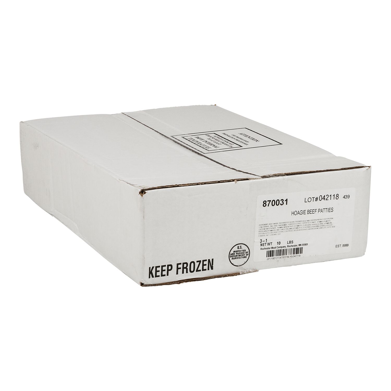 Rochester Ground Beef Patty, 5.33 Ounce -- 30 Per Case