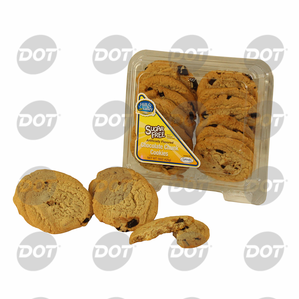 Hill & Valley Chocolate Chip Cookies, 1.25 Ounce -- 8 Per Case