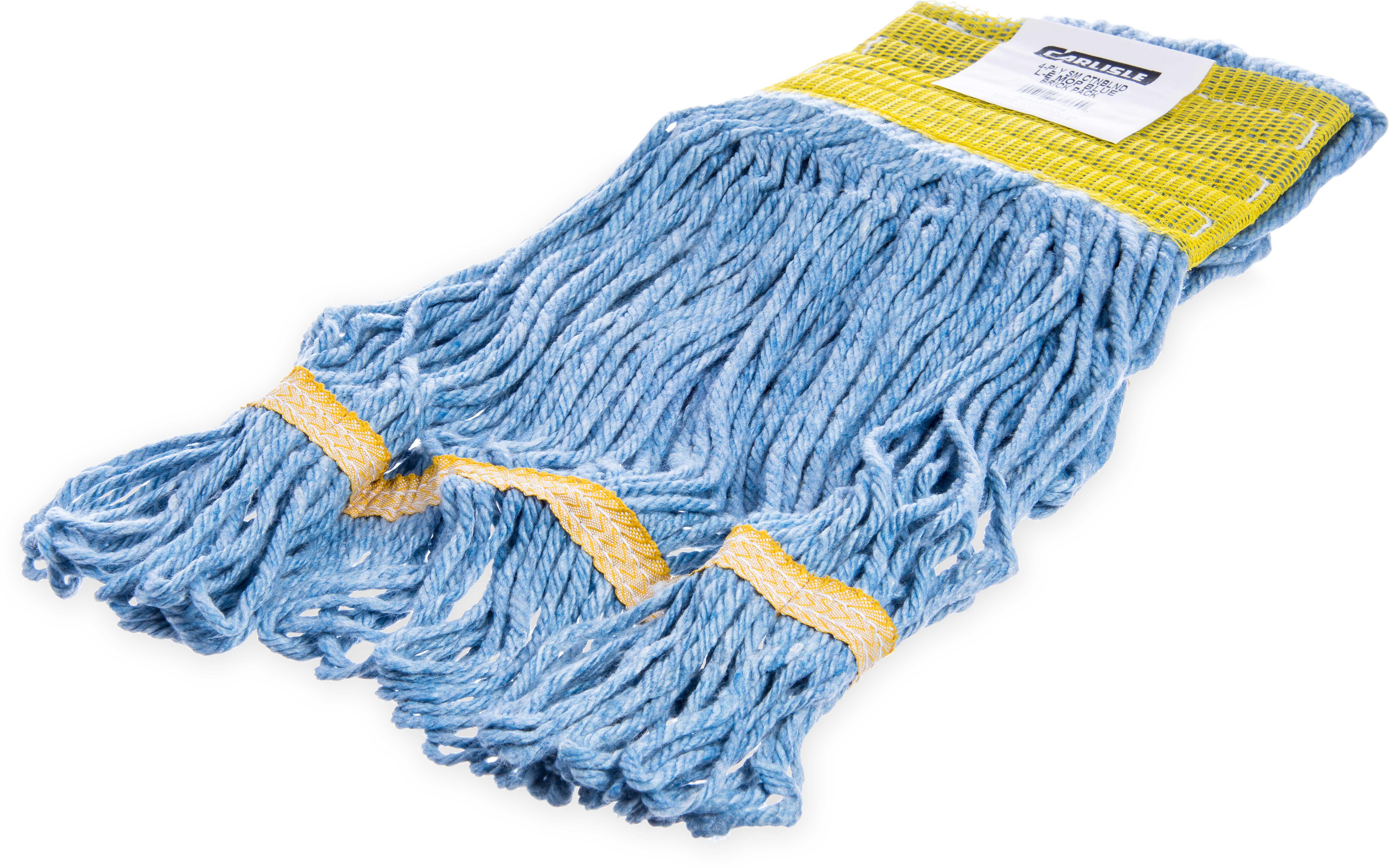 Flo-pac 4 Ply Small Blue Synthetic/cotton Blend Looped End Wet Mop -- 12 Per Case