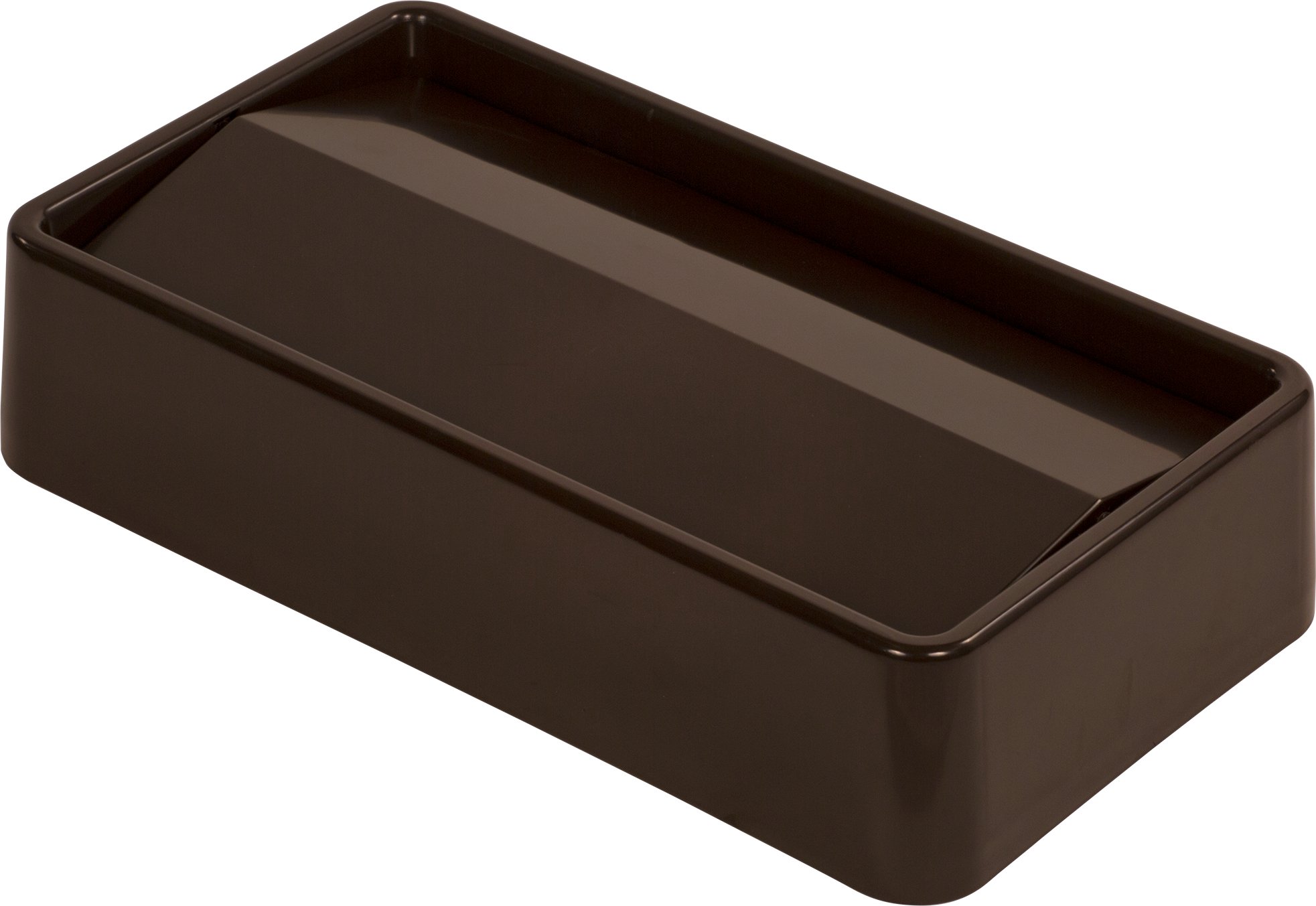 Trimline Dark Brown Swing Top Lid Only 23 Gallon -- 4 Per Case