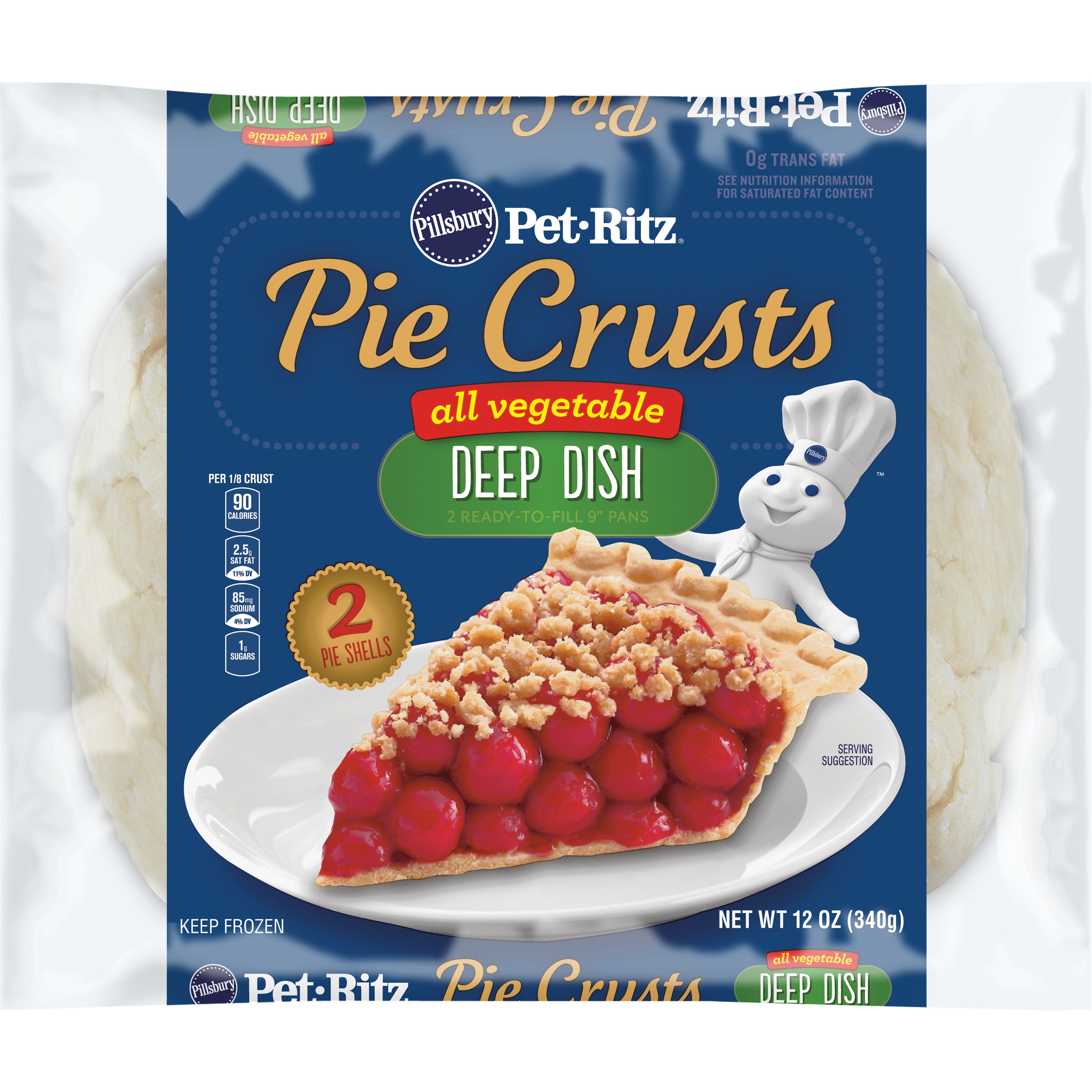 Pillsbury All Vegetable Deep Dish Pie Crusts Case | FoodServiceDirect
