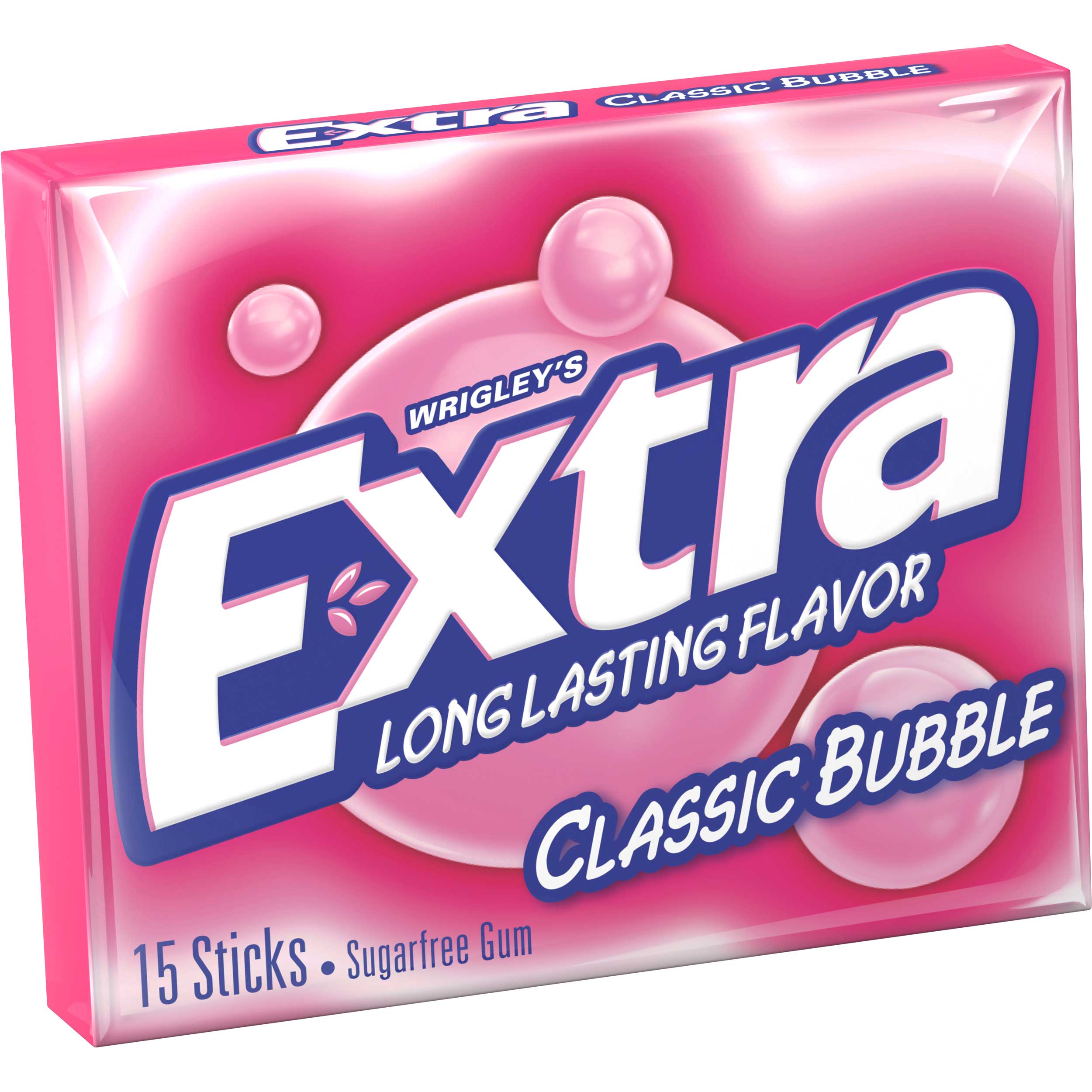 Extra Single Serve Classic Bubble Gum, 150 Count -- 12 Per Case