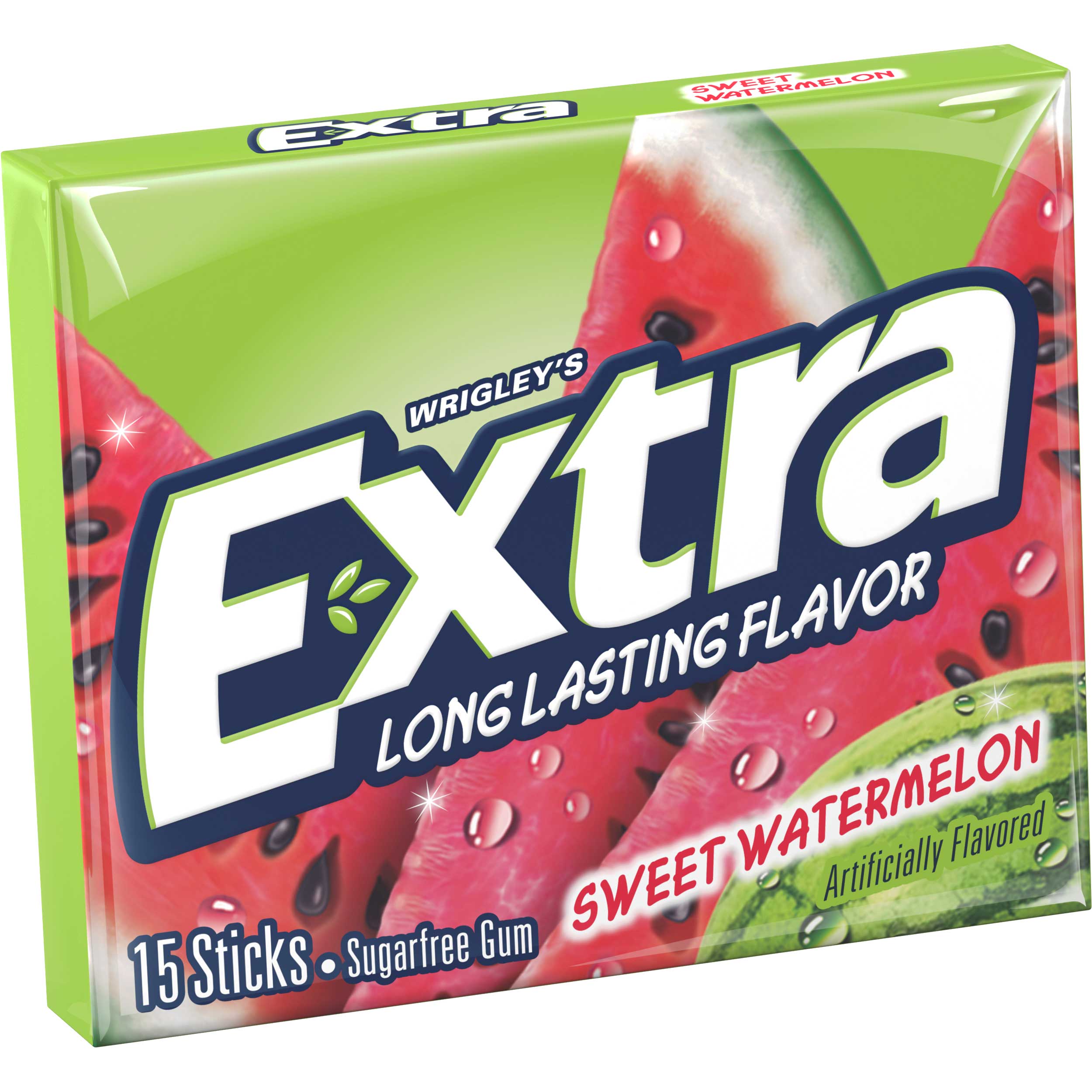 Extra Sweet Watermelon Fruit Sensations Gum -- 120 Per Case