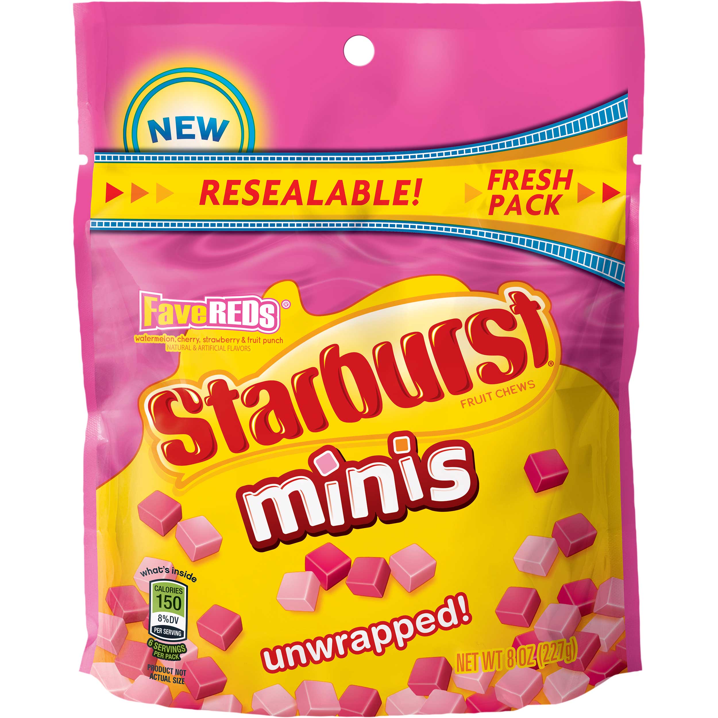 Starburst Favereds Unwrapped Minis Fruit Chews, 8 Ounce -- 8 Per Case