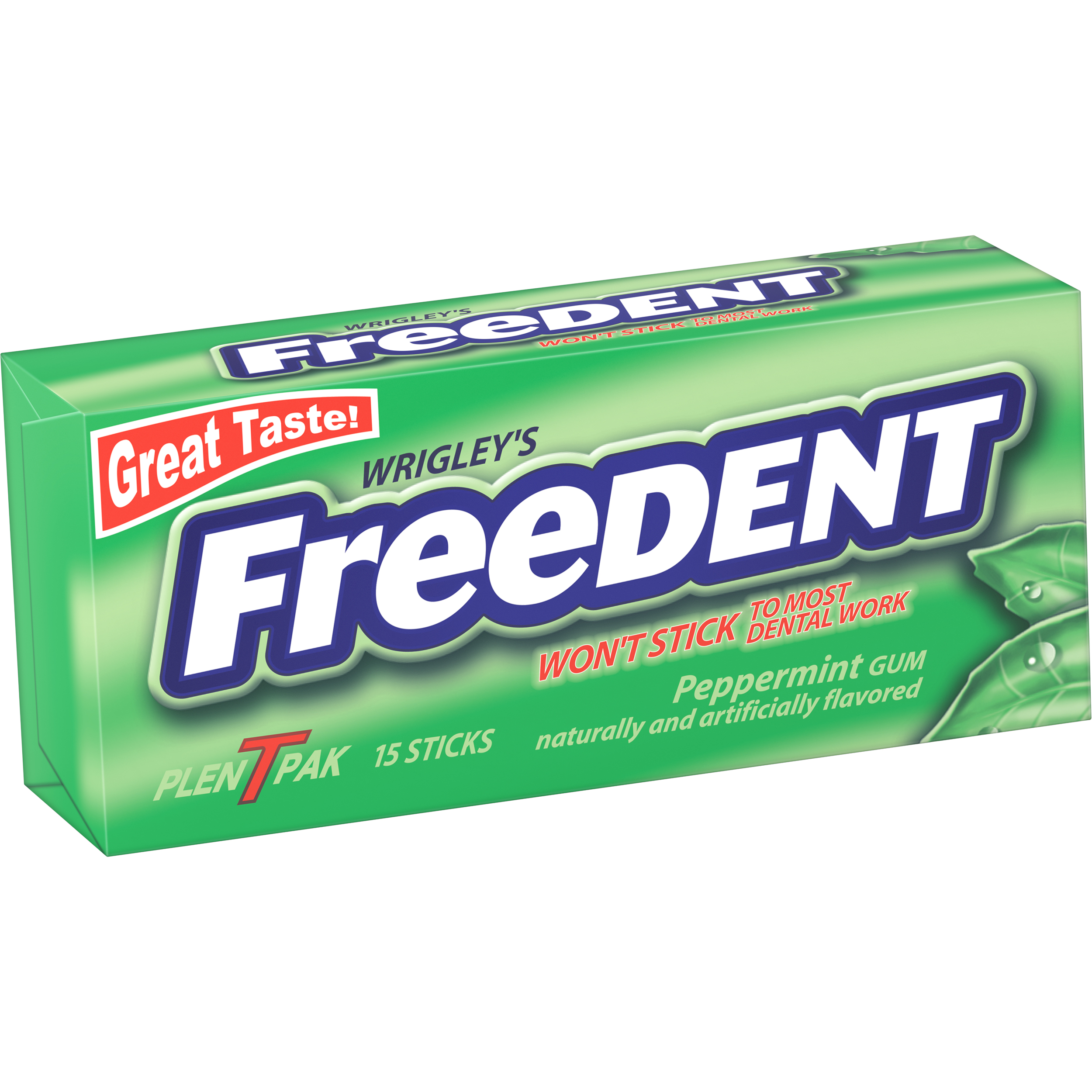 Freedent Peppermint Bubble Gum -- 360 Per Case