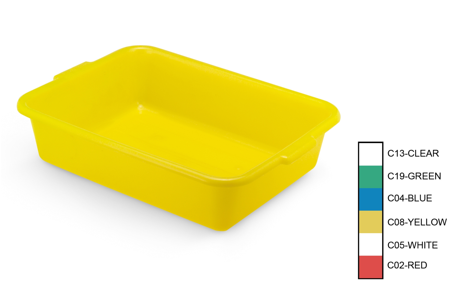 Traex Color Mate Yellow Food Storage Box, 5 Inch -- 6 Per Case