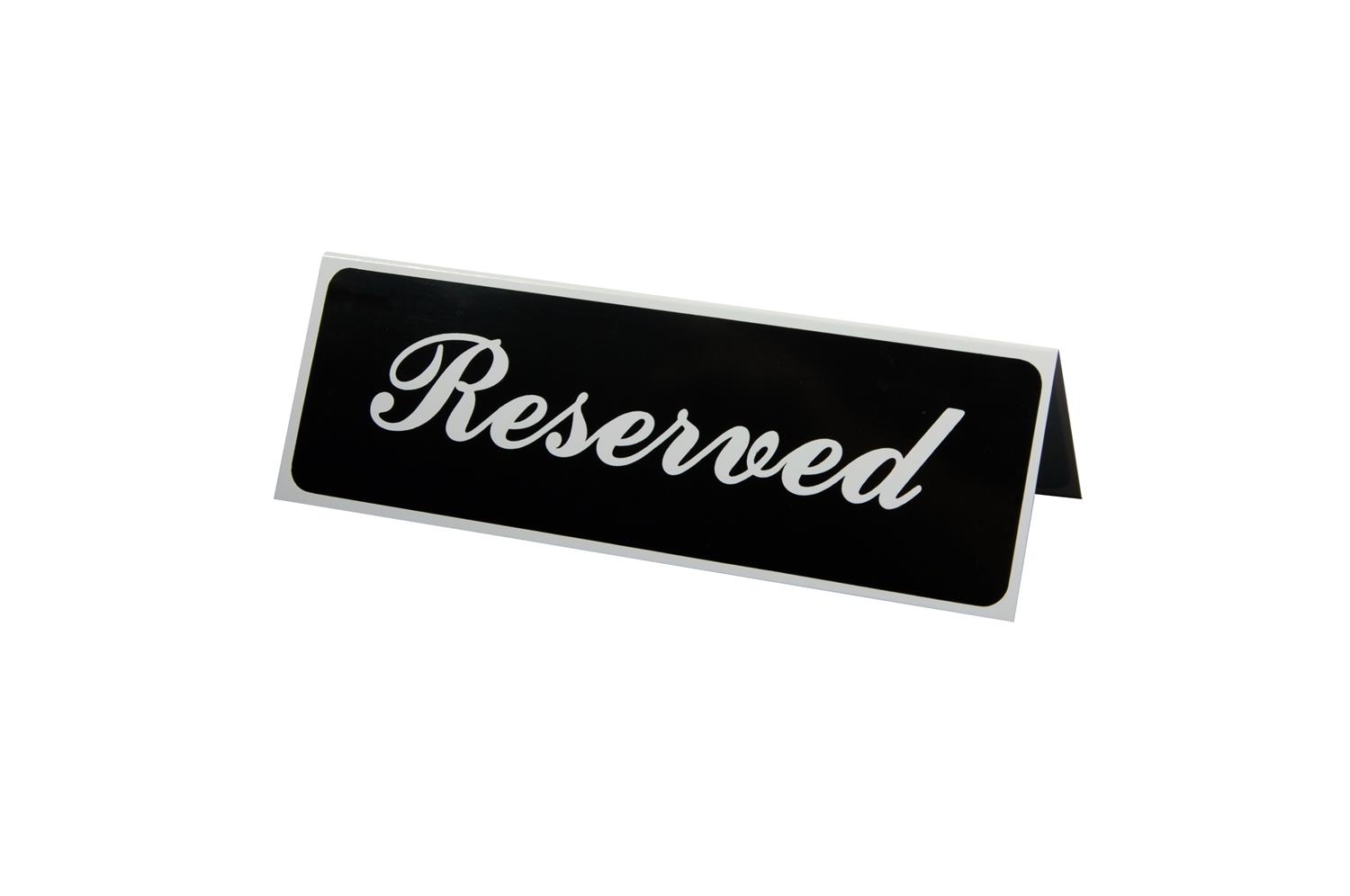Traex Reserved Table Top Sign -- 12 Per Case