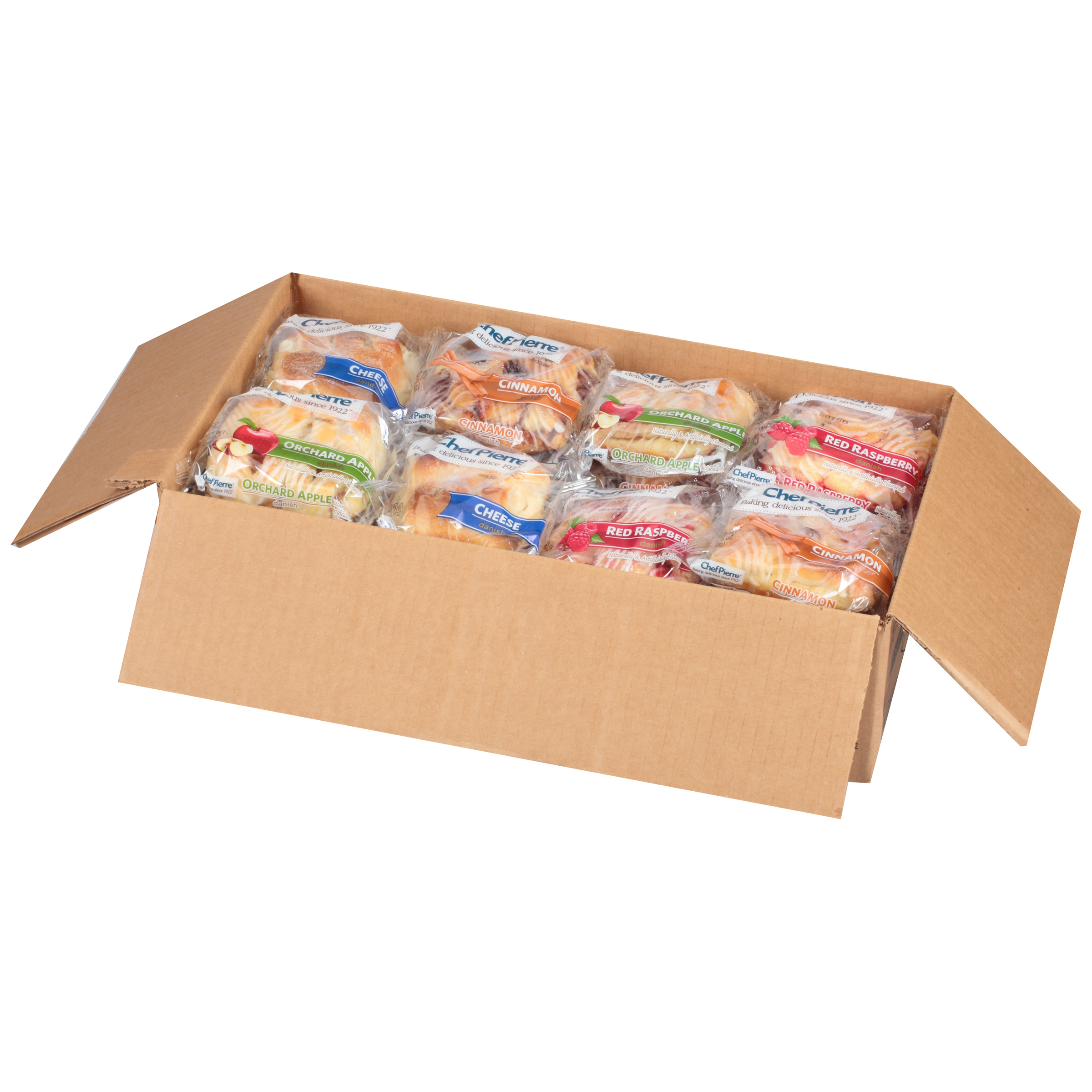 Chef Pierre Individually Wrapped Assorted Danish, 2.25 And 3.25 Ounce -- 24 Per Case