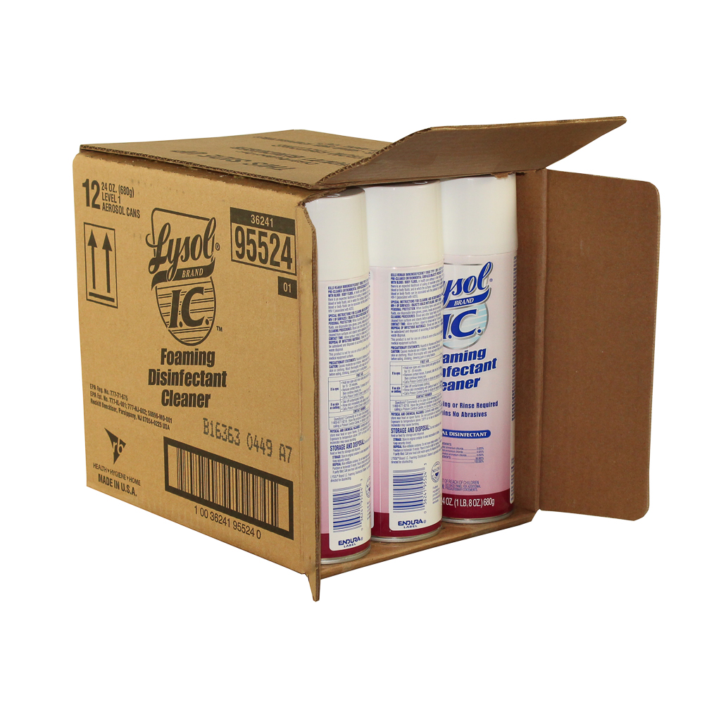 Lysol Foaming Disinfectant Cleaner, 24 Ounce -- 12 Per Case