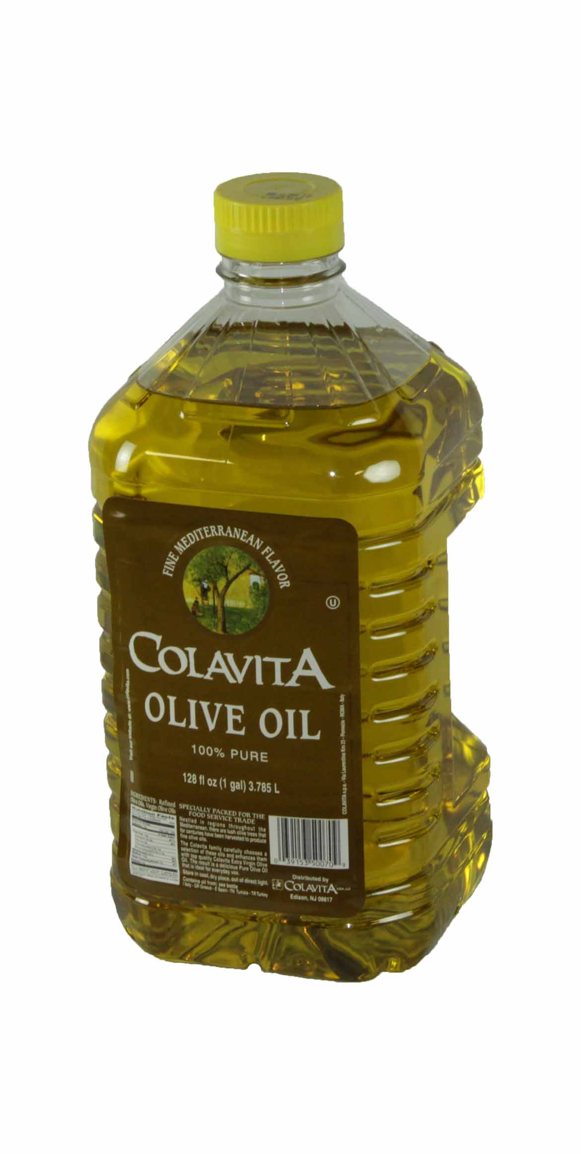 Colavita Oil Pure Olive Plastic Bottle, 1 Gallon -- 4 Per Case