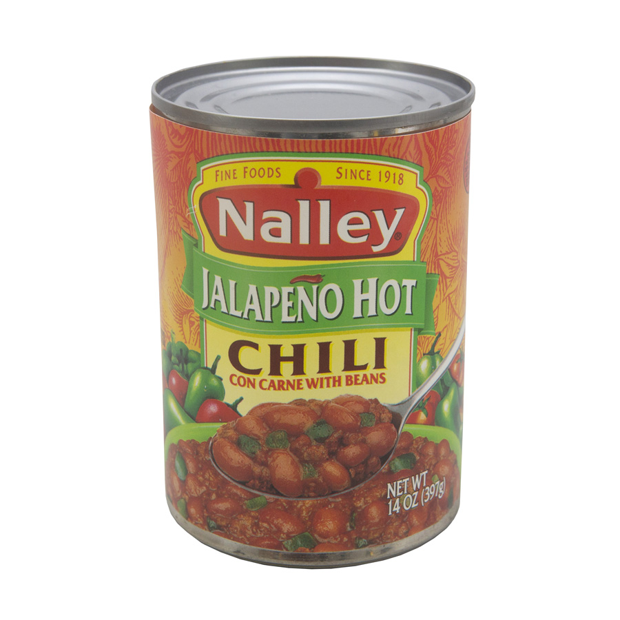Nalley Jalapeno Hot Chili With Beans, 14 Ounce -- 24 Per Case