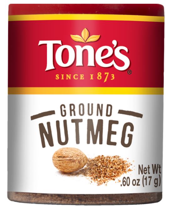 Tone's Ground Nutmeg, 0.6 Ounce -- 144 Per Case