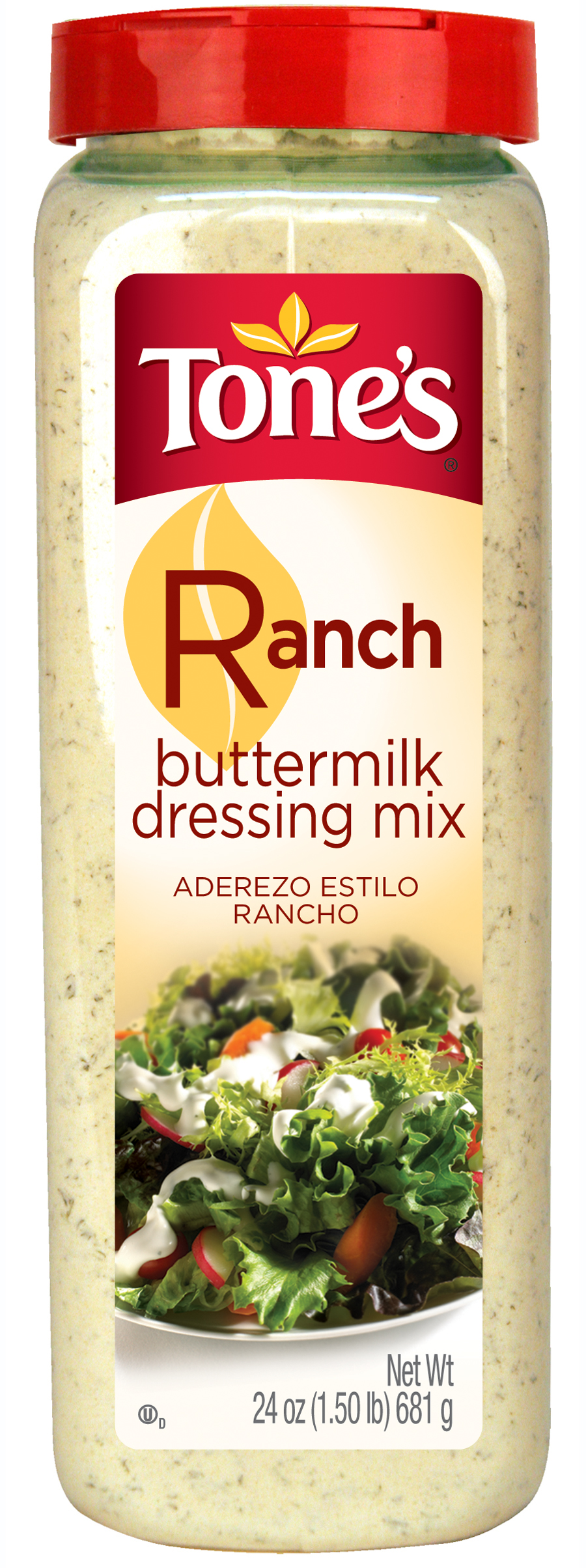 Tone's Buttermilk Ranch Dressing Mix, 24 Ounce -- 12 Per Case