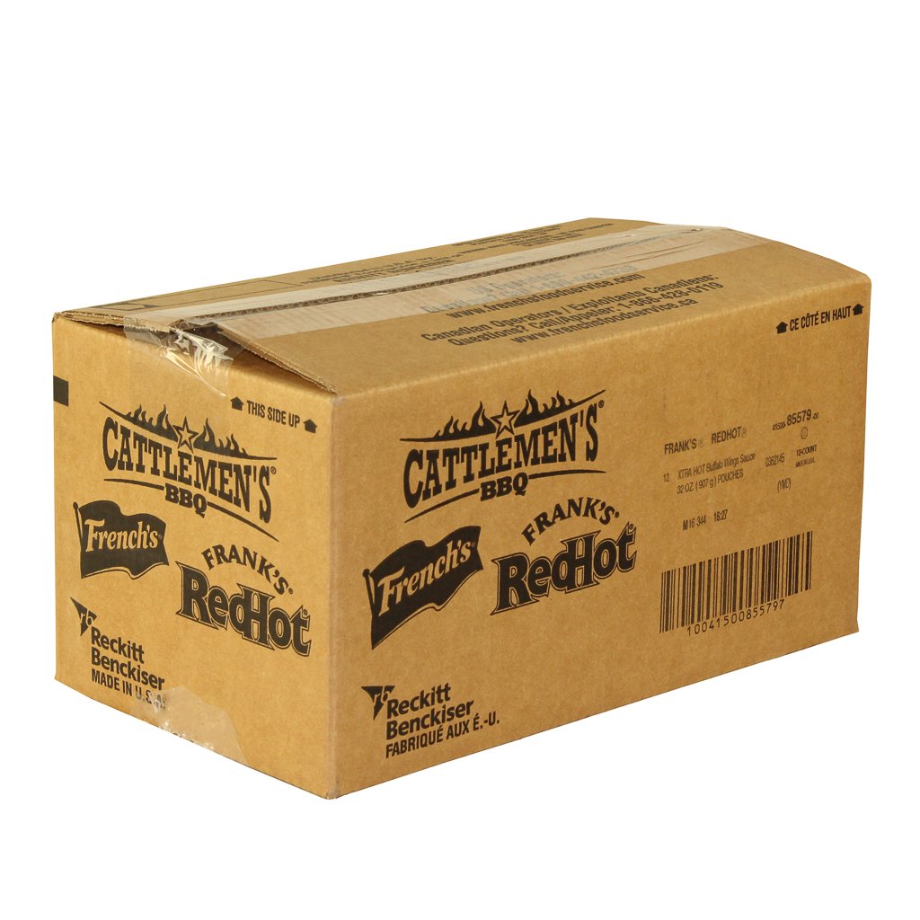 Franks RedHot Extra Hot Buffalo Wing Sauce, 32 Ounce -- 12 per case.